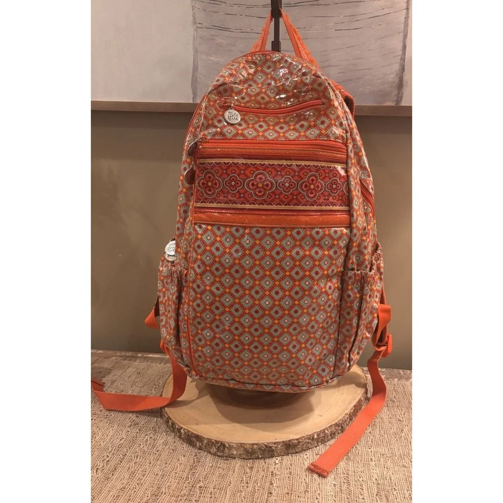 Vera Bradley Lylas Paprika Frill Backpack Red. Perfect For Back To School!